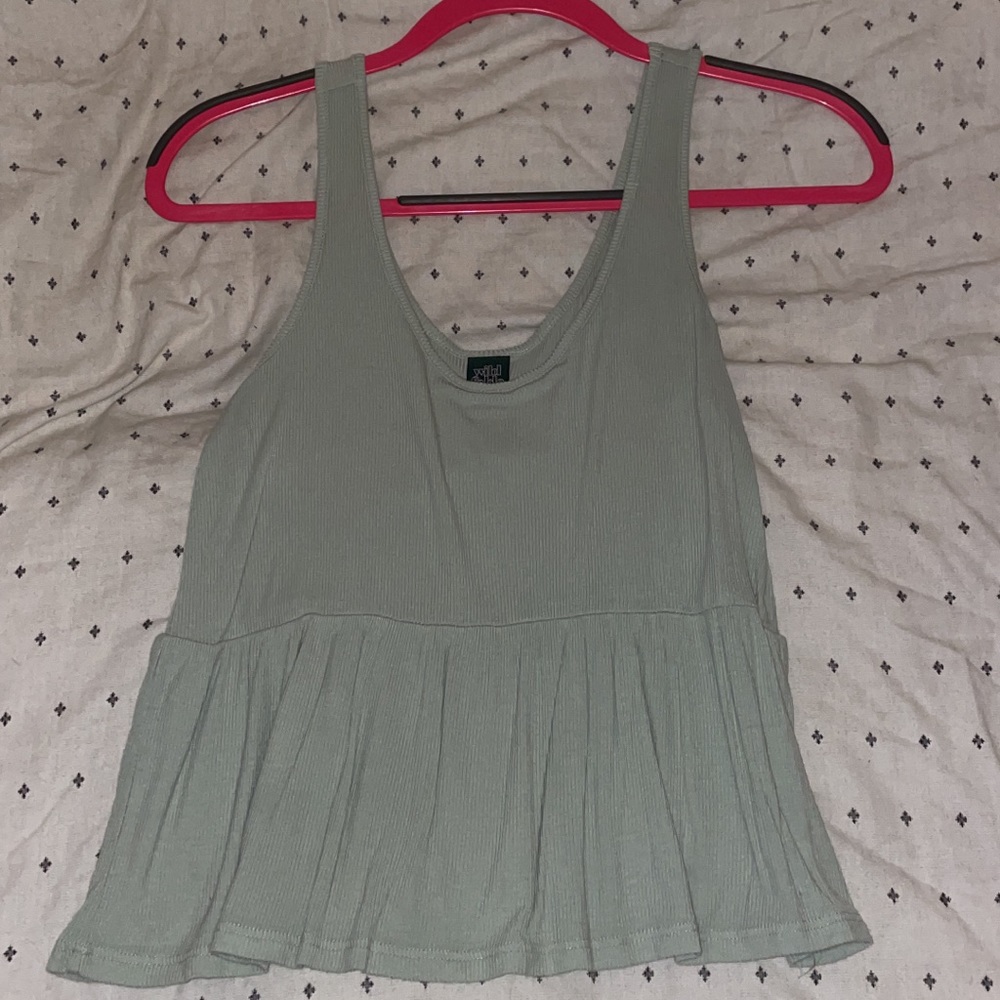 $3 Target peplum tank. Size: xs